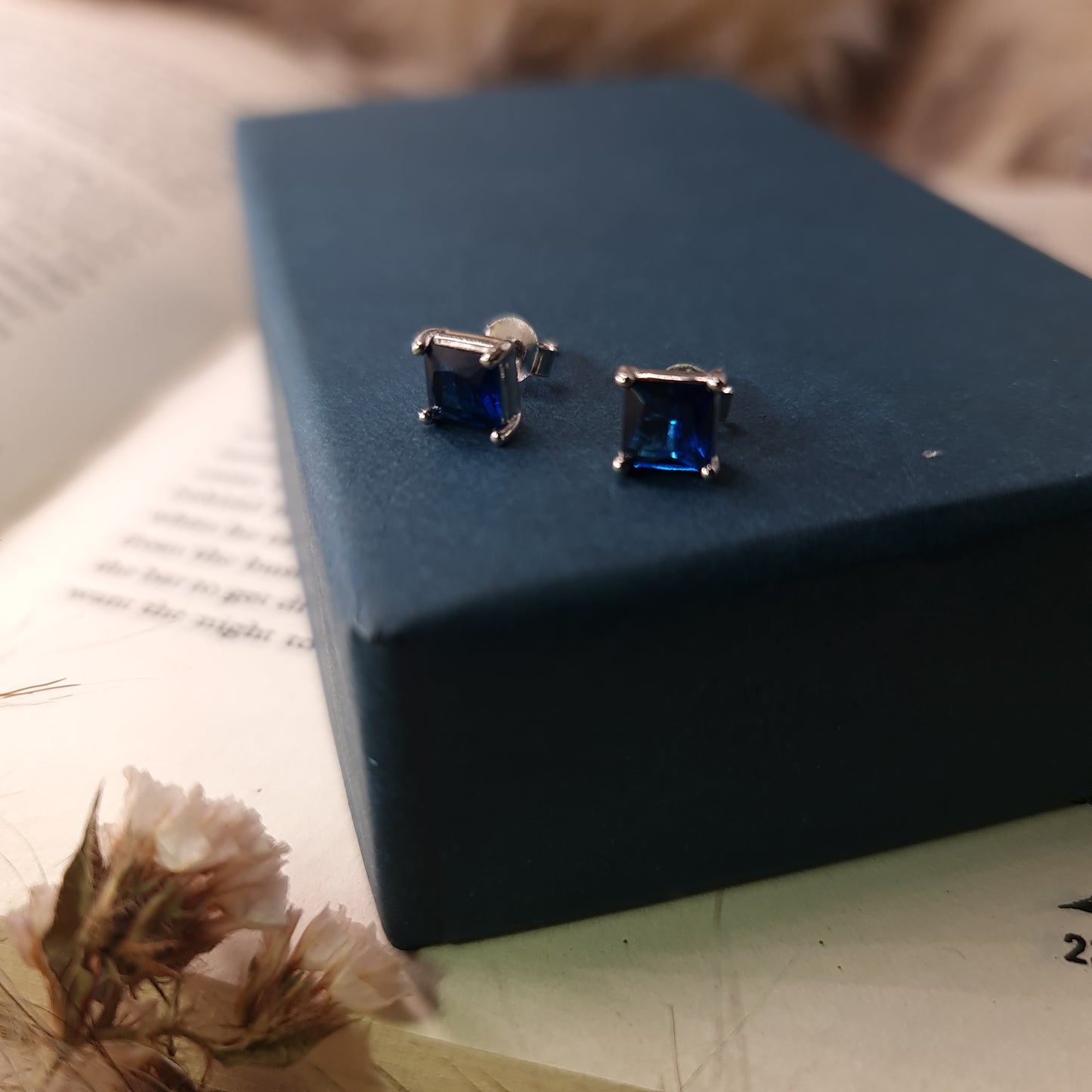 Blue Stone Earrings