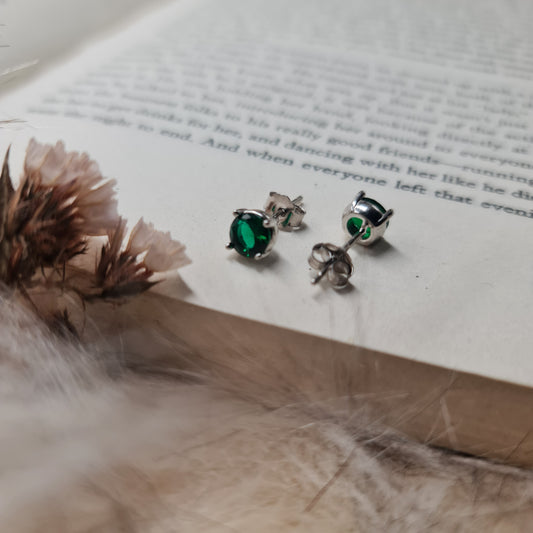 Green Stone Earrings