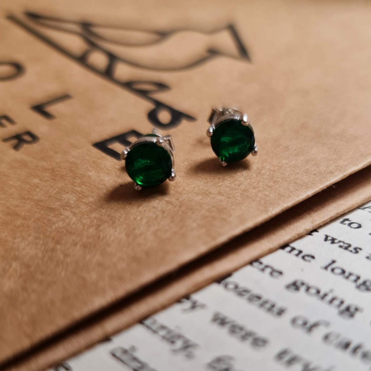 Green Stone Earrings